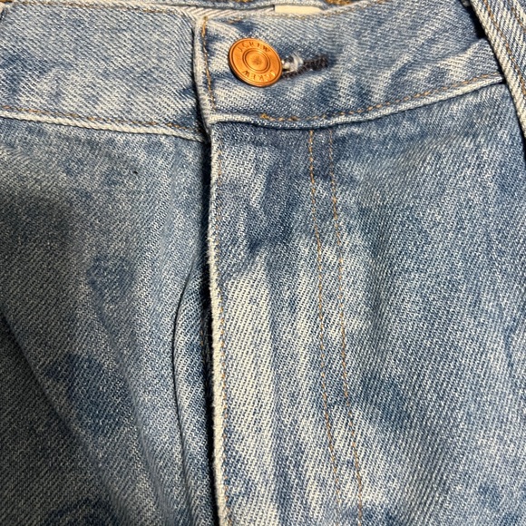 J. Crew Light Blue Patterned Straight Leg Jeans - Picture 8 of 10